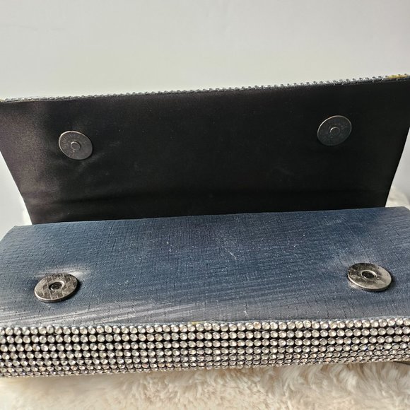 Crystal Rhinestone Evening Bag crossbody Glitter Party Clutch NWOT - Picture 11 of 14